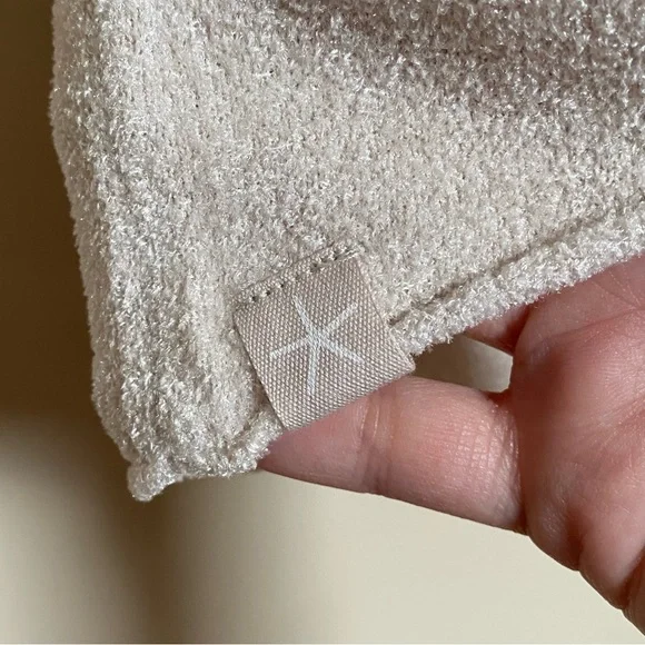 Barefoot Dreams Cozychic Lite Hooded Cardigan Sand Dune Small - Picture 8 of 11